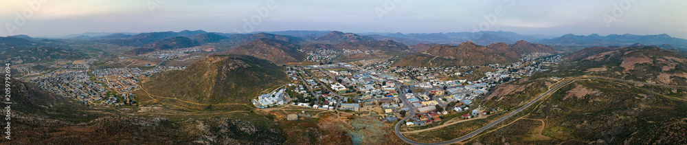 Obraz premium Aerial view of Springbok town, Northern Cape