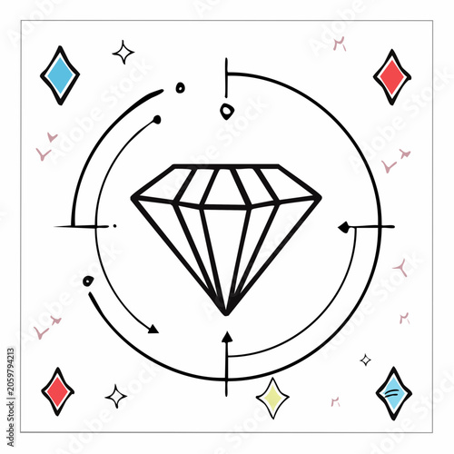 Fotografija Diamond Gemstone Jewelry Luxury Item.