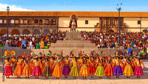 Inti Raymi Sun Festival Dancers in Cusco