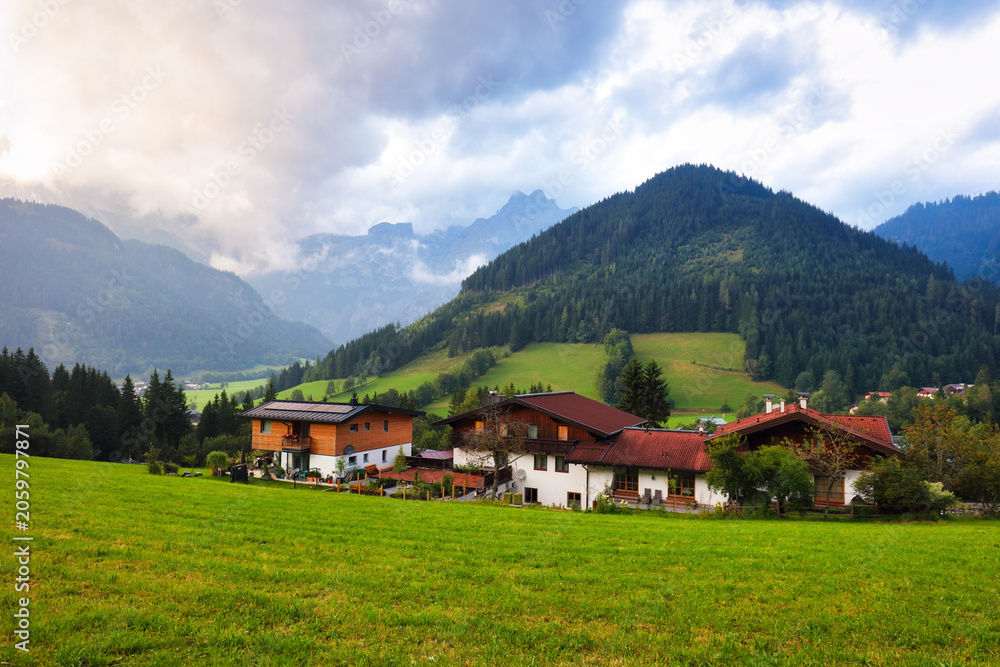Obraz premium Werfennweng chalet in Austria Alps