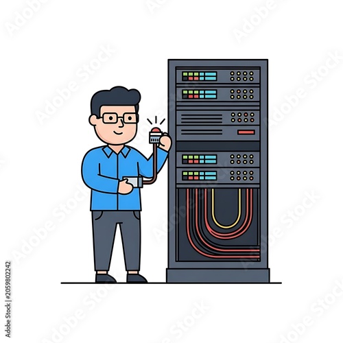 Businessman presenting digital sales growth chart.