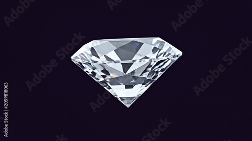 Highlighting a Brilliant Diamond Sparkling in Focus