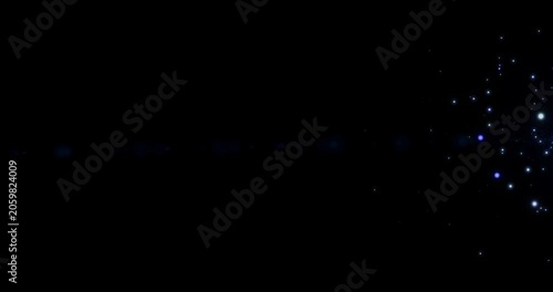 4K Magic Glitter Particle Trail on Black Background.Shining Glitter Flicking Trail for Awards,Anniversary,New Year,Christmas.Glowing wavy glitter trail particle.Glitter Particle Moving On Black BG