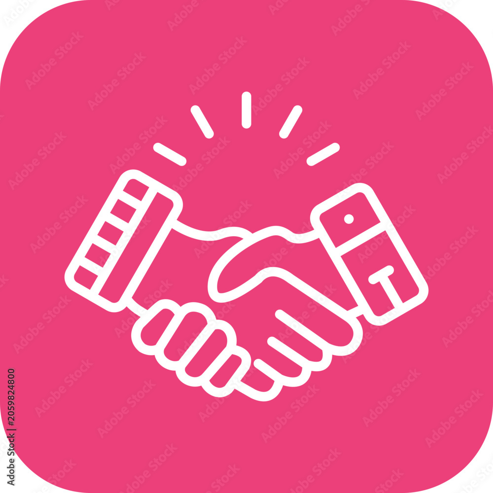 Obraz premium Handshake Vector Icon