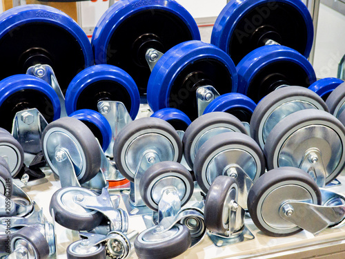Industrial Caster Wheels and Trolley Rollers of Various Sizes for Heavy Duty Equipment
