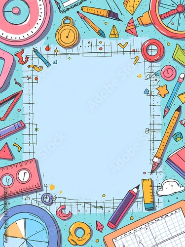 vector illustration of an abstract background with a frame