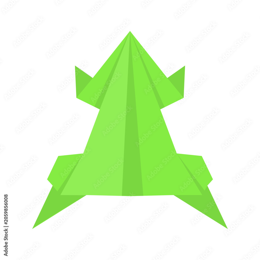 Fototapeta premium Animal Origami Icon in Flat Design. Vector Illustration.