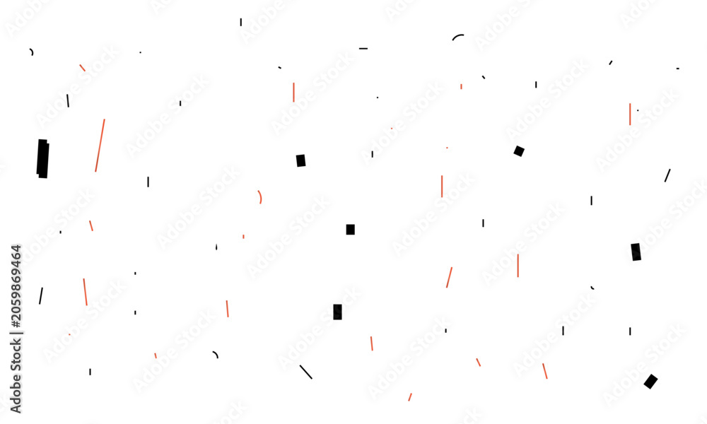 Fototapeta premium Festive colorful confetti floating on white background for celebration and party concepts with soft depth of field.