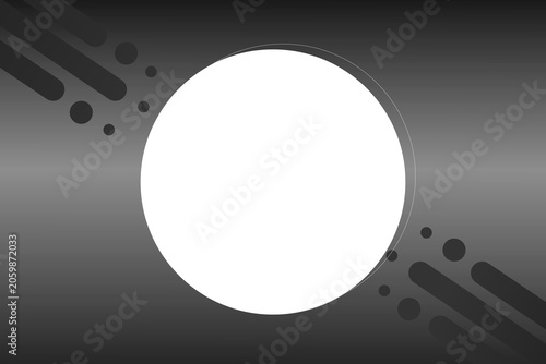 Abstract Minimalist Graphic Background Featuring A Bright Circular Focal Point And Diagonal Streaks