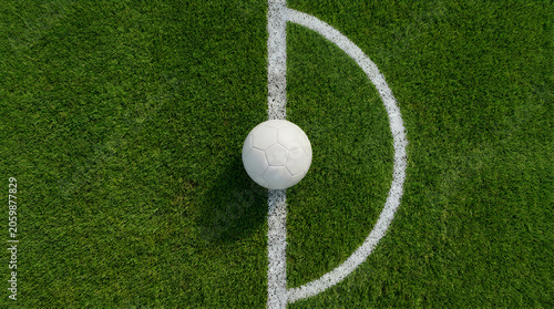 Premium quality professional soccer ball backdrop art sports for design layout on outdoor championship green recreation perfect fitness background advertising match team