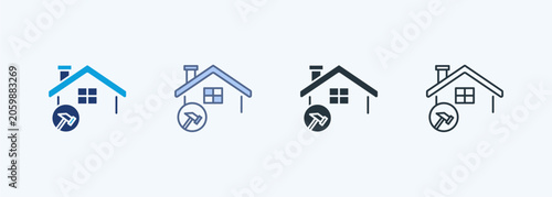 Schilderij op canvas Renovation Icon Multiple Style