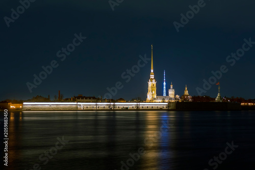 Фотография Panorama of Peter and Paul Fortress in the center of Saint-Petersburg, Russia