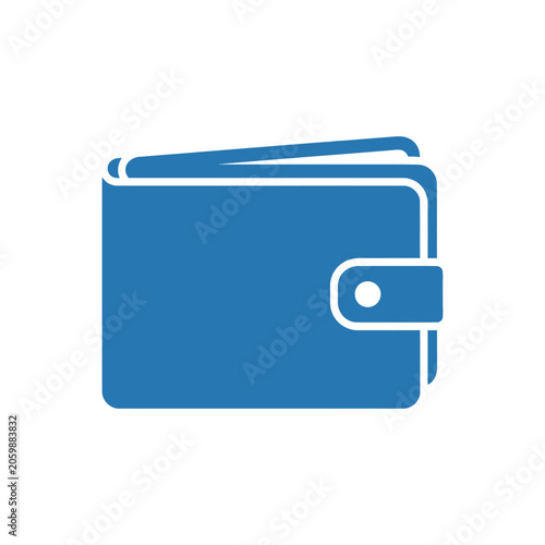 Wallet icon represents personal finance and secure money storage.