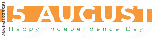 15 august happy independence day typography design with patriotic indian celebration banner artwork