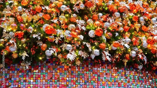 クリスマス飾りの光
