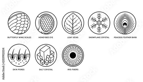 Foto Closeup of crystal structures.