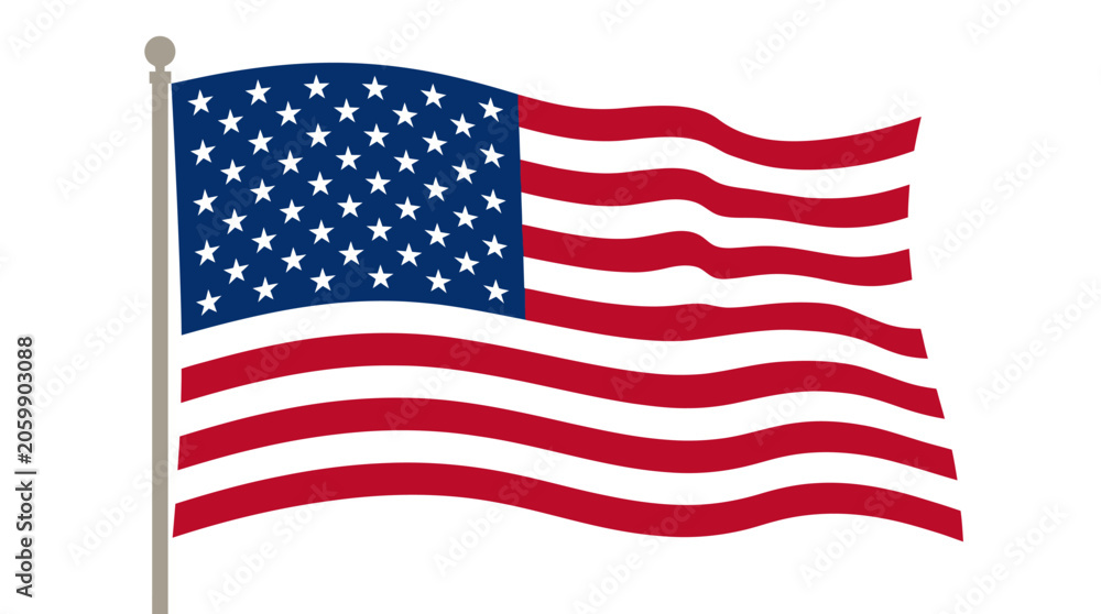 Fototapeta premium American flag, USA flag, stars and stripes, national symbol, patriotic icon