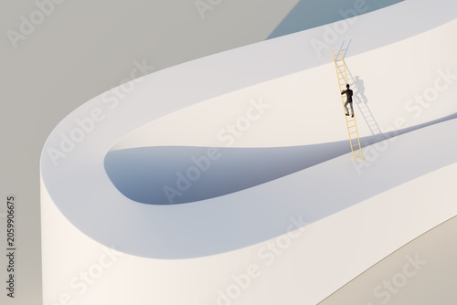 Slika na platnu Taking a shortcut concept