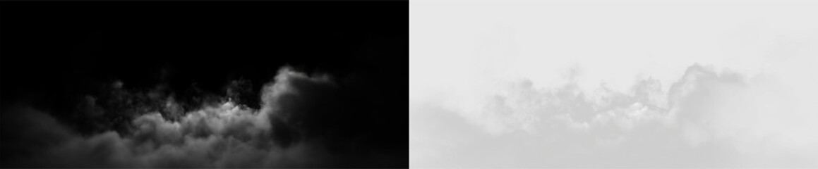 Clouds drifting in the sky, creating a soft, natural scene during daylight hours, on a transparent background