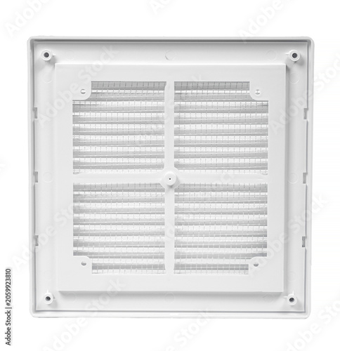 Fotografi Ventilation grate isolated on a white background