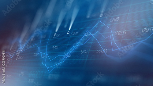 Fotografie Traders analyze charts and graphs during market analysis in a trading session