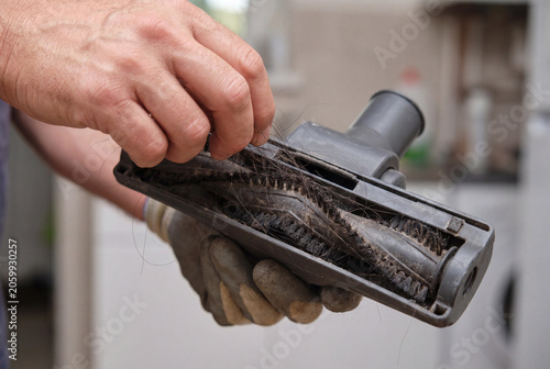 Cleaning Hair and Debris From Vacuum Cleaner Brush Roll