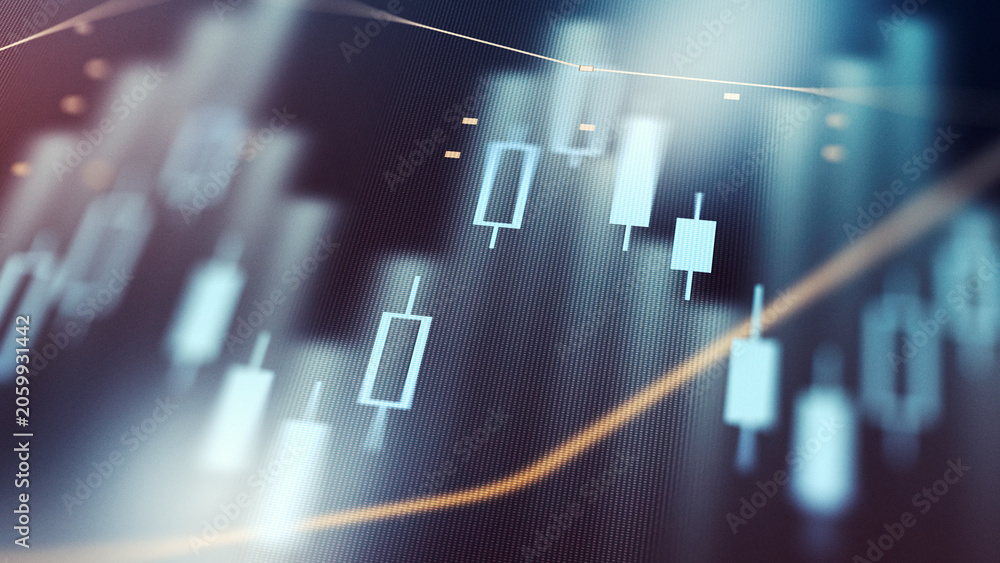 Fototapeta premium Traders analyze market data using charts and graphs in a financial setting