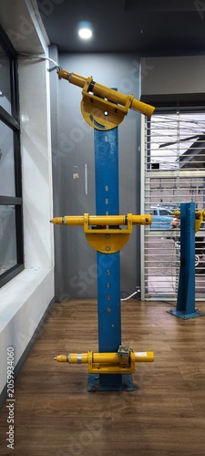 Photos A collimator device used for calibration and for improving accuracy in precise d