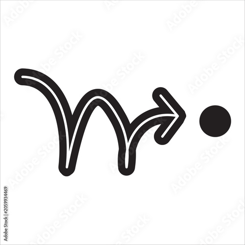 Fotografía bounce icon. simple flat solid vector