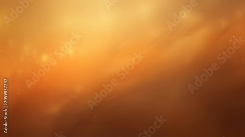 Abstract warm orange and yellow light and cloud texture.