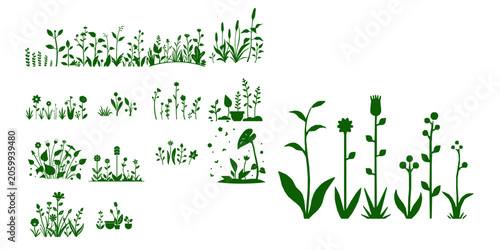 Garden Plants Icon Minimal Flat Vector UI Design Pack