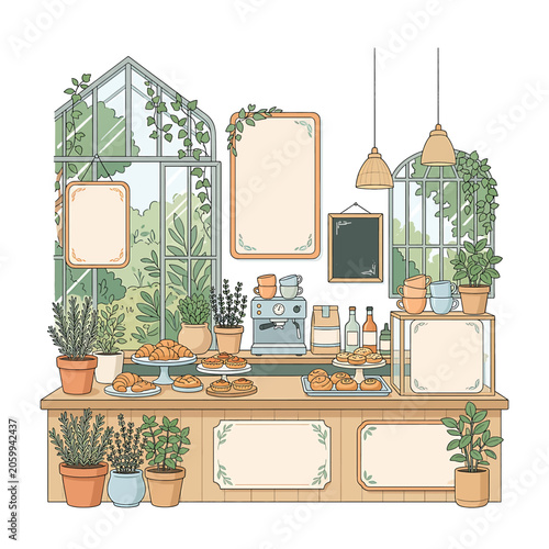 Potted plants on wooden table indoors.