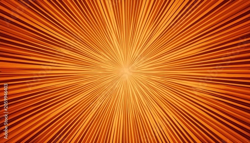 Orange Ray Star Burst Background