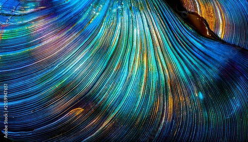New Zealand Paua Shell Haliotis Iris Close Up As A Luxury Background