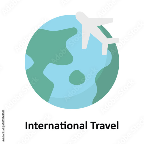  International Travel Vector Icon which can easily modify or edit