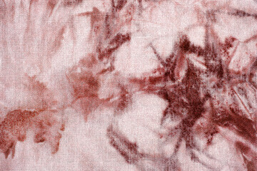 Close up view of fabric with tie dye pattern