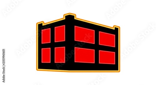 Red and Black Checkered Flag Pattern on Gold Border Background