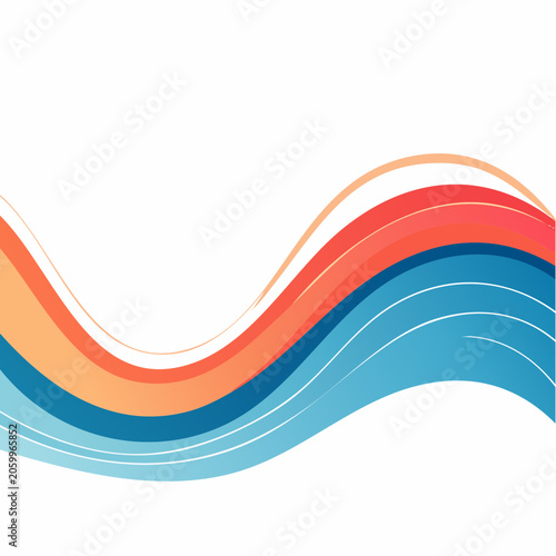Abstract Wavy Lines Background