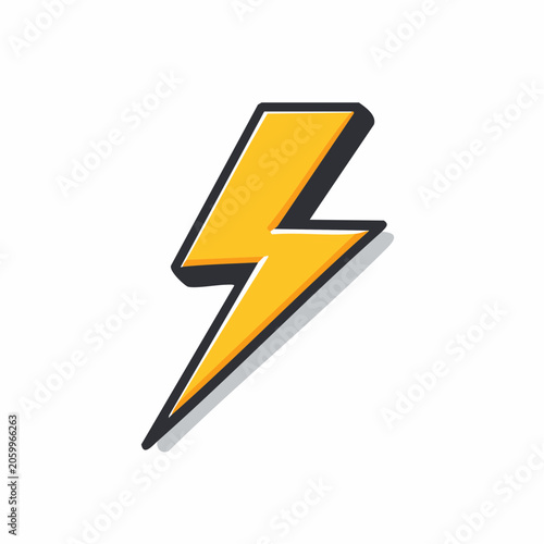 Yellow Lightning Bolt Icon