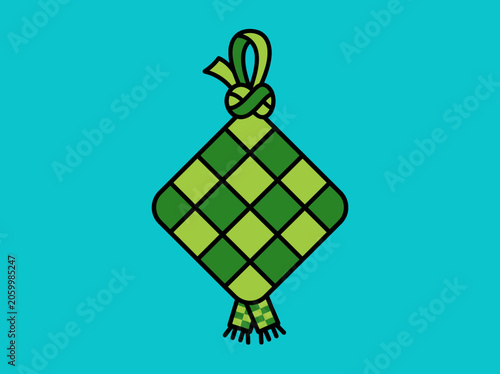 Ketupat Rice Dumpling Festive Icon