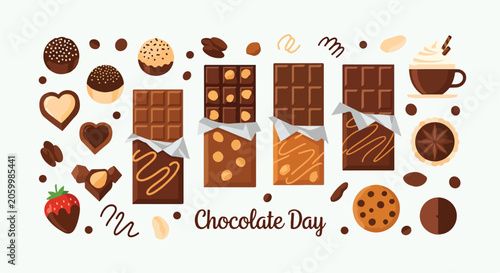 Canvas Print Chocolate treats and desserts celebration (1)