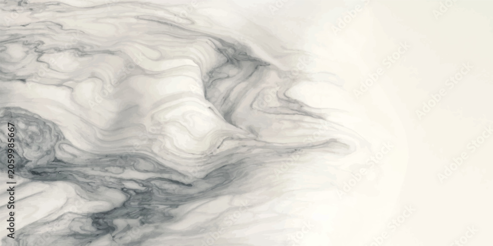 Obraz premium Abstract white smoke flowing over black background with cold winter cloud texture and soft icy atmospheric pattern
