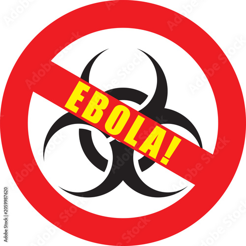 Ebola virus warning sign