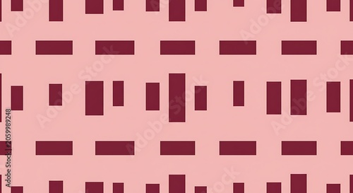 Crimson Rhythm: A Geometric Dance