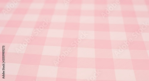 Pink and White Gingham Check Pattern Texture