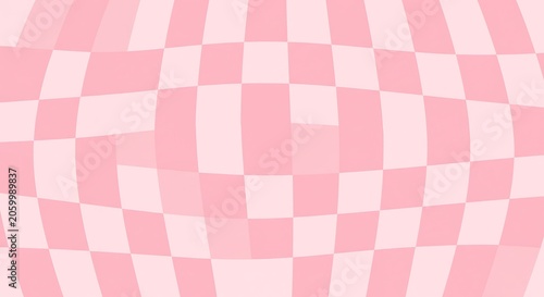 Abstract Pink Checkered Wave Pattern Background