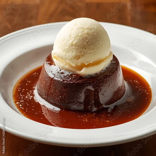 Chocolate Lava Cake with Vanilla Ice Cream – Decadent Molten Dessert with Rich Chocolate Sauce