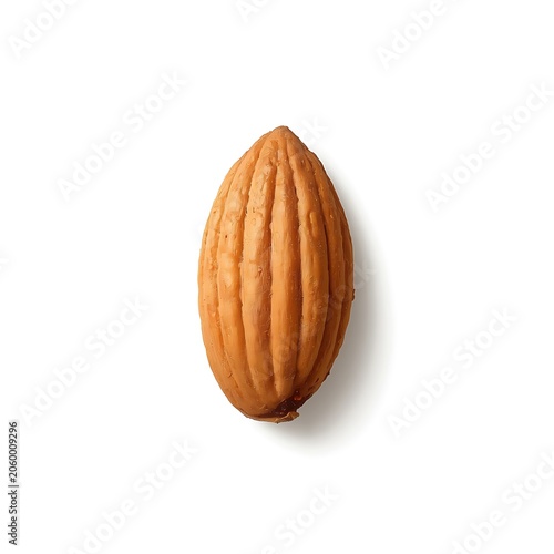 almonds on a white background