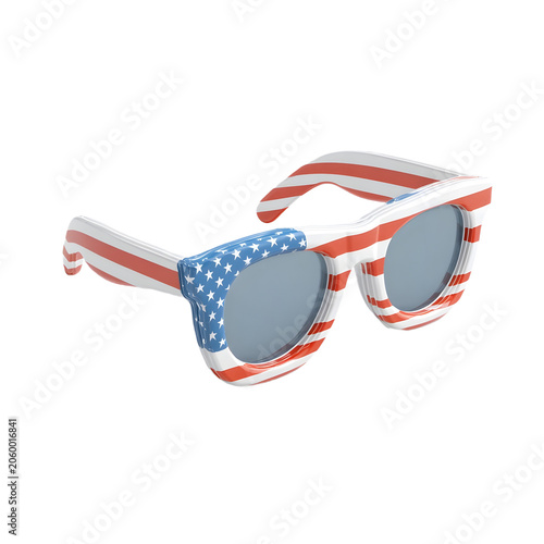 3d patriotic sunglasses icon
