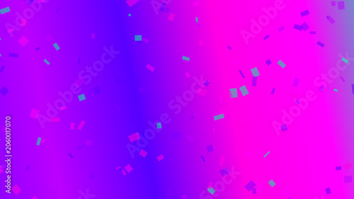 Abstract geometric shapes on gradient purple background illustration